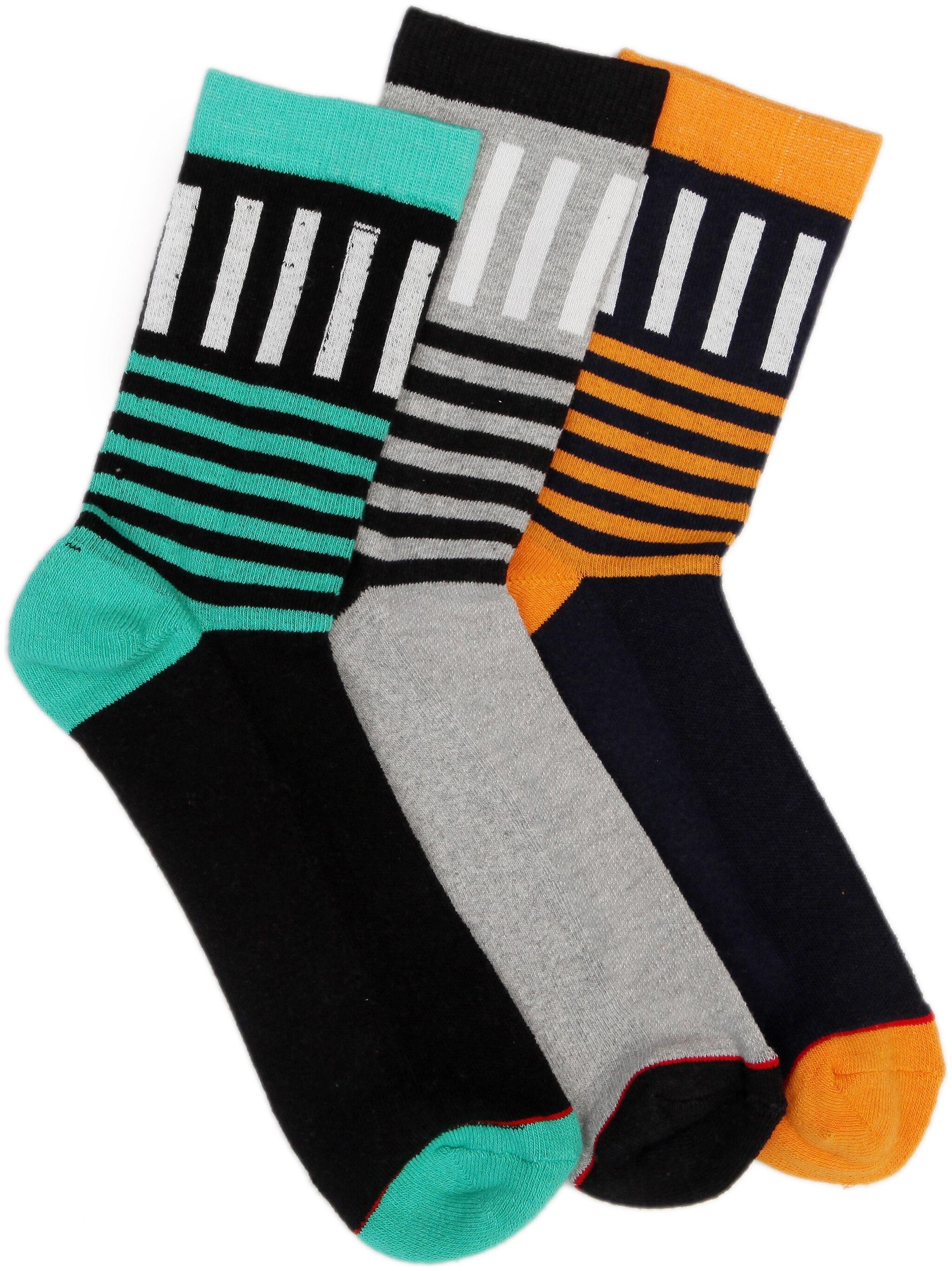 

Soxytoes Multi Cotton Calf length socks ( 3 pairs )