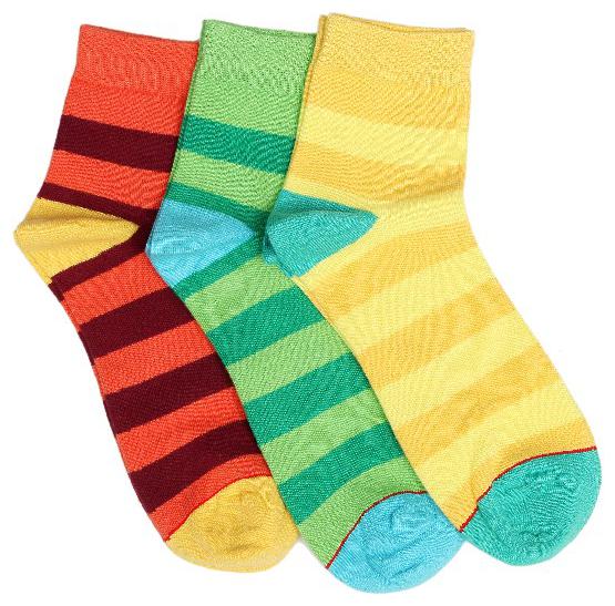 

Soxytoes Multi Cotton Ankle length socks ( Pack of 3 )