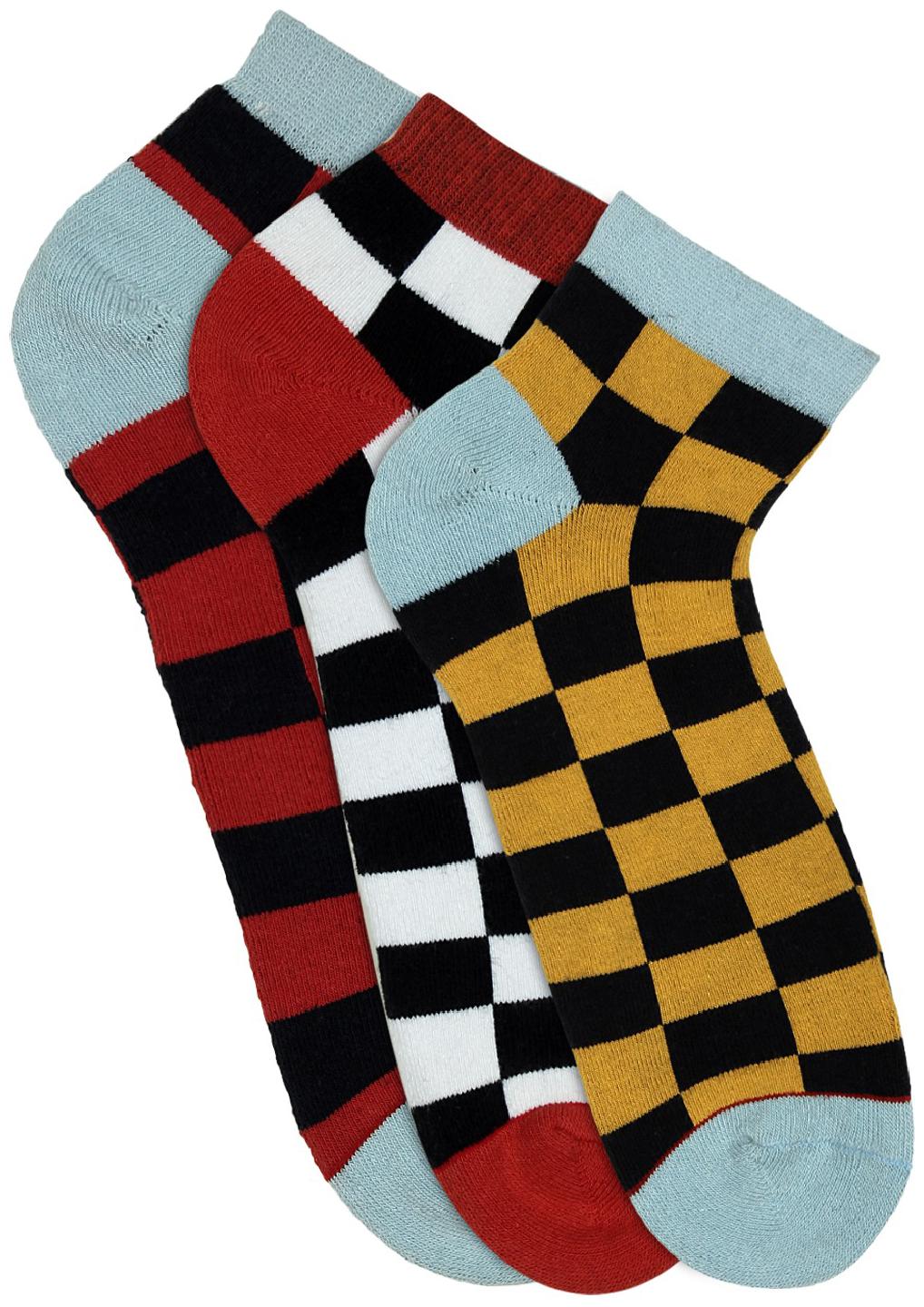 

Soxytoes Multi Cotton Ankle length socks ( 3 pairs )