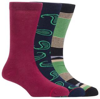 Soxytoes Cherry Pop Men Multi-Coloured Pack Of 3 Formal Socks