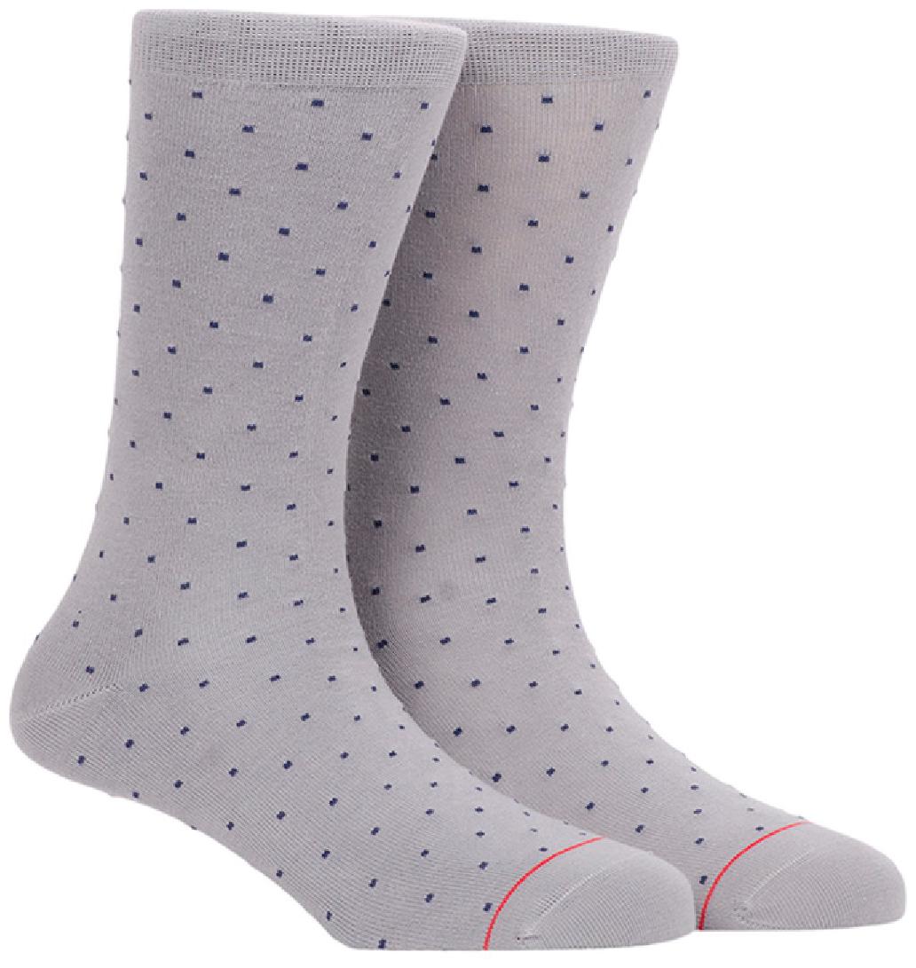 

Soxytoes Grey Cotton Calf length socks ( Pack of 1 )