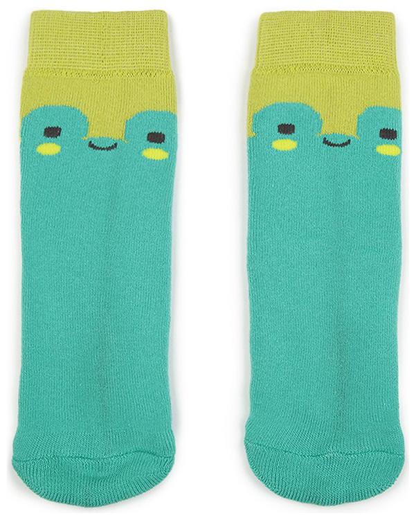 

Soxytoes Blue Cotton Crew length socks ( Pack of 1 )