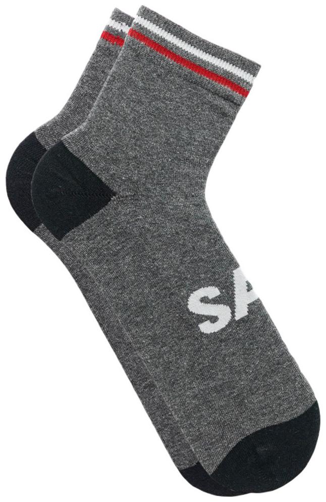 

Soxytoes Grey Cotton Ankle length socks ( Pack of 1 )