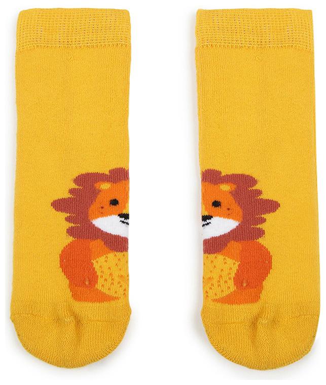 

Soxytoes Yellow Cotton Crew length socks ( Pack of 1 )