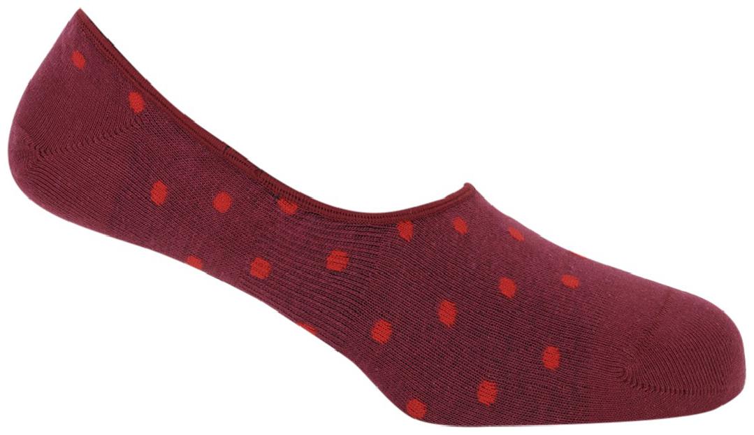 

Soxytoes Red Cotton No show socks ( Pack of 1 )