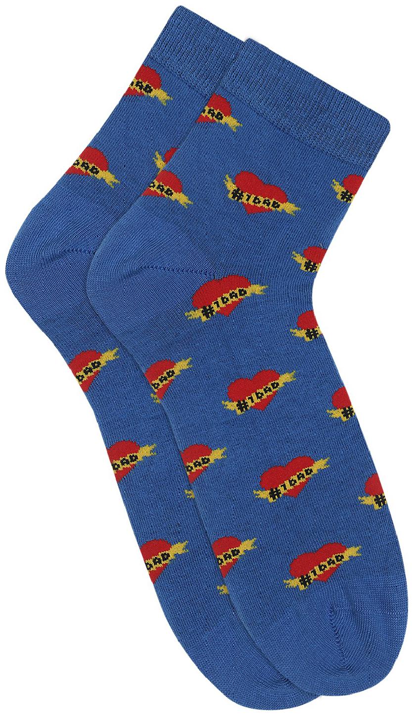 

Soxytoes Blue Cotton Ankle length socks ( Pack of 1 )