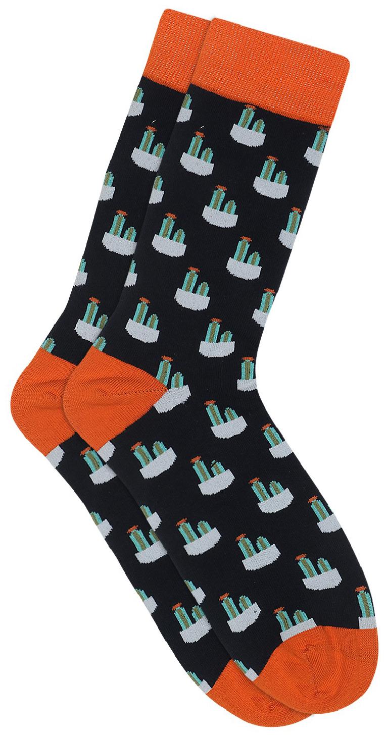 

Soxytoes Black Cotton Calf length socks ( Pack of 1 )