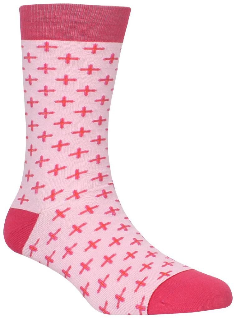 

Soxytoes Pink Cotton Calf length socks ( Pack of 1 )