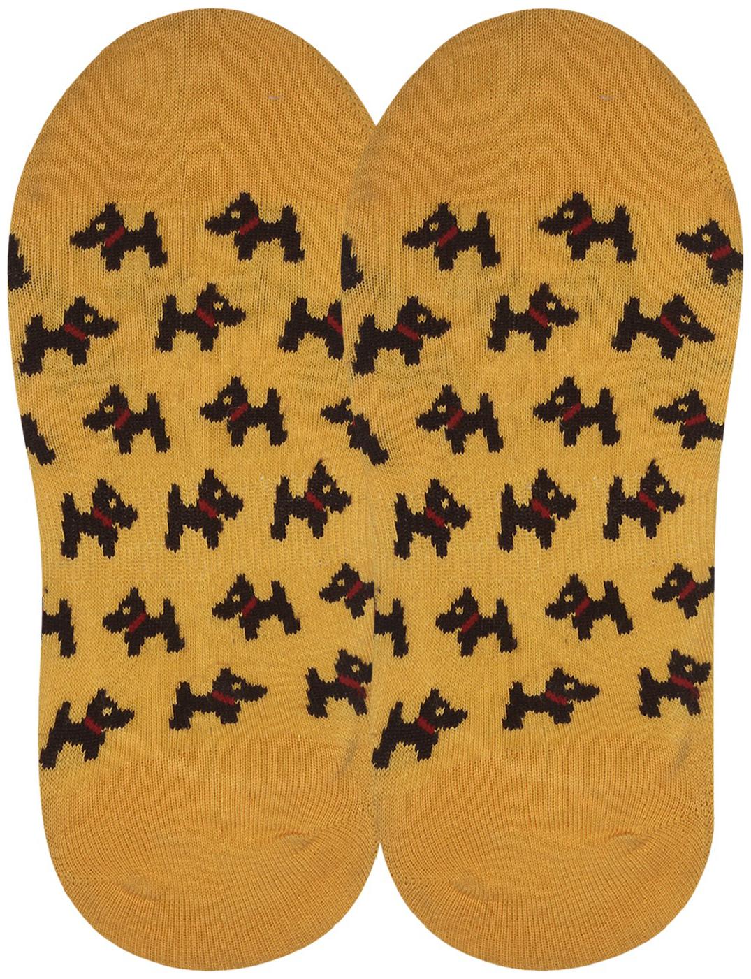 

Soxytoes Yellow Cotton No show socks ( Pack of 1 )