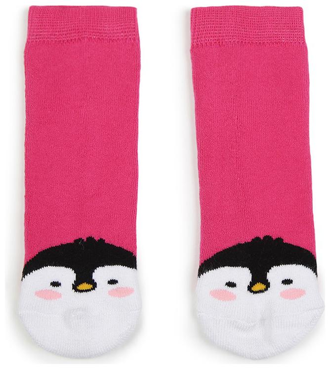 

Soxytoes Pink Cotton Crew length socks ( Pack of 1 )