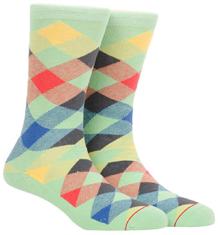 

Soxytoes Green Cotton Calf length socks ( Pack of 1 )