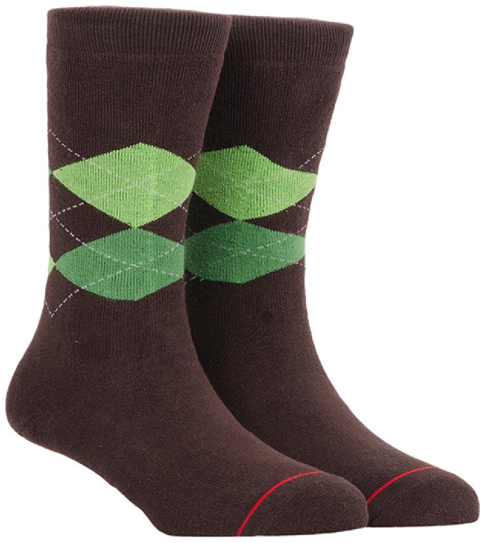 

Soxytoes Brown Cotton Calf length socks ( Pack of 1 )