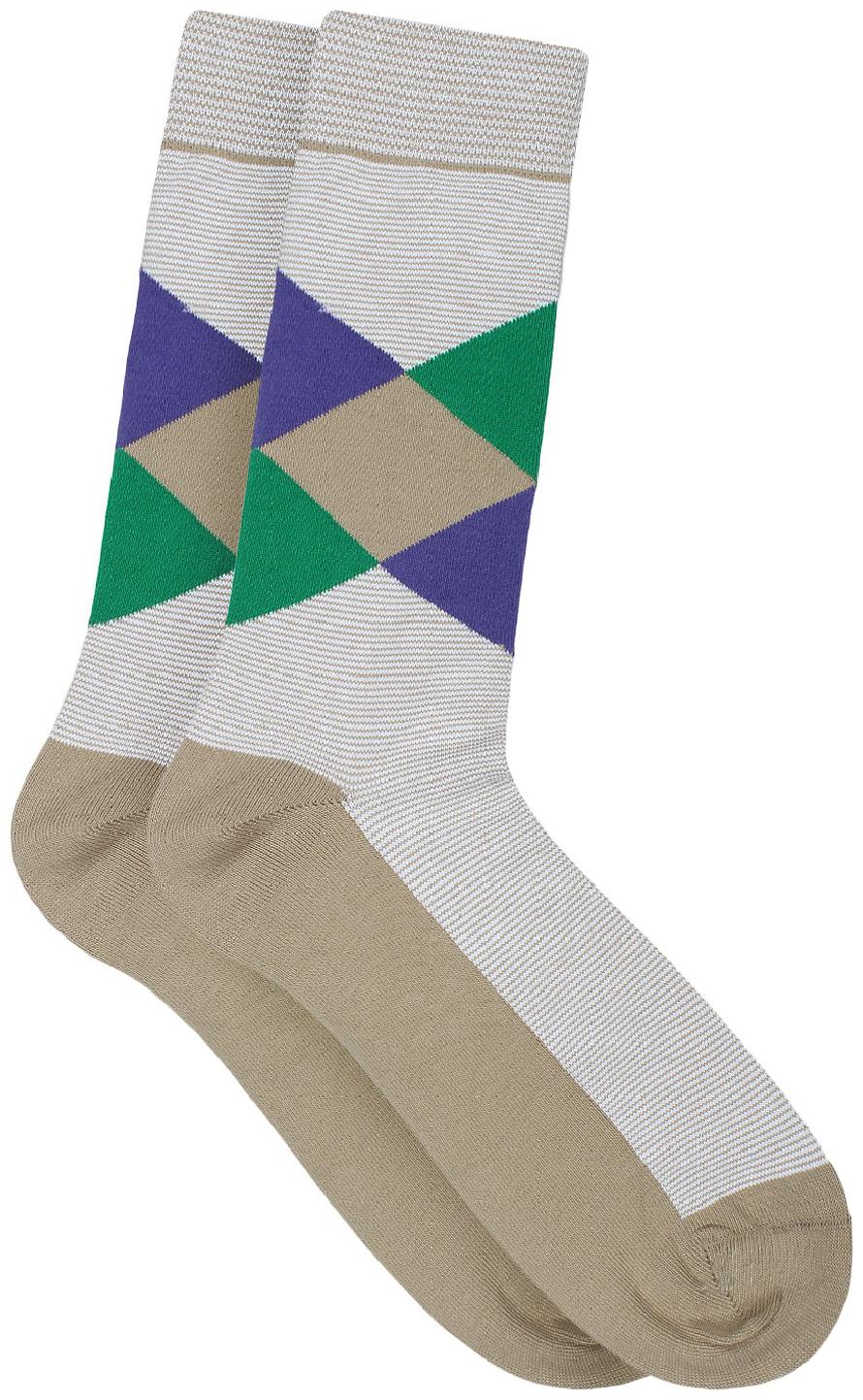 

Soxytoes Beige Cotton Calf length socks ( Pack of 1 )