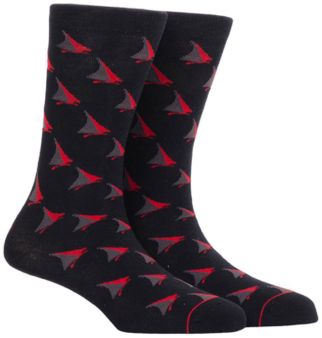 

Soxytoes Black Cotton Calf length socks ( Pack of 1 )