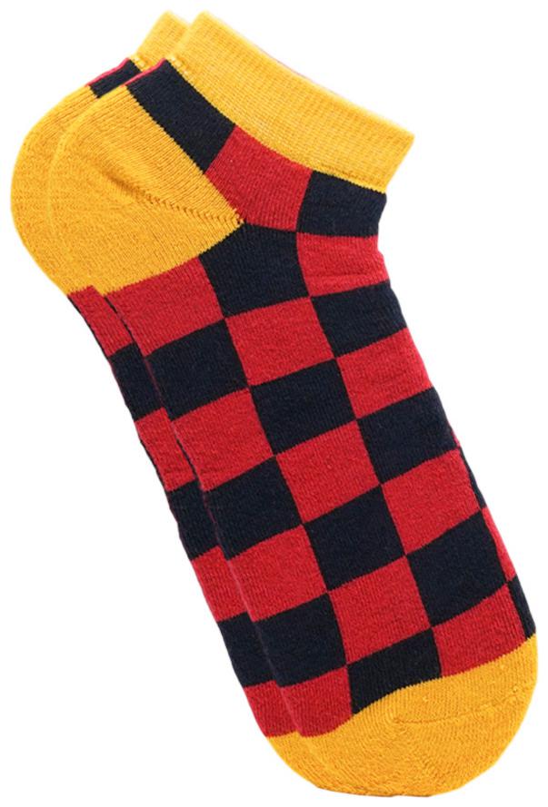 

Soxytoes Red Cotton Ankle length socks ( Pack of 1 )