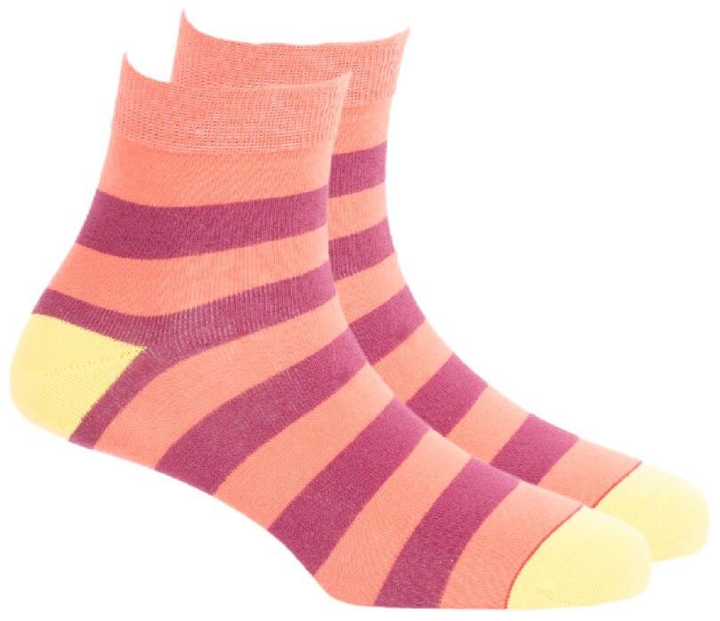 

Soxytoes Orange Cotton Ankle length socks ( Pack of 1 )