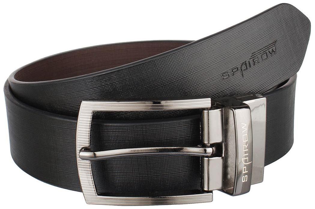 

SPAIROW Maddox Men S Black Brown Color 100 Genuine Leather Belt (Reversible)