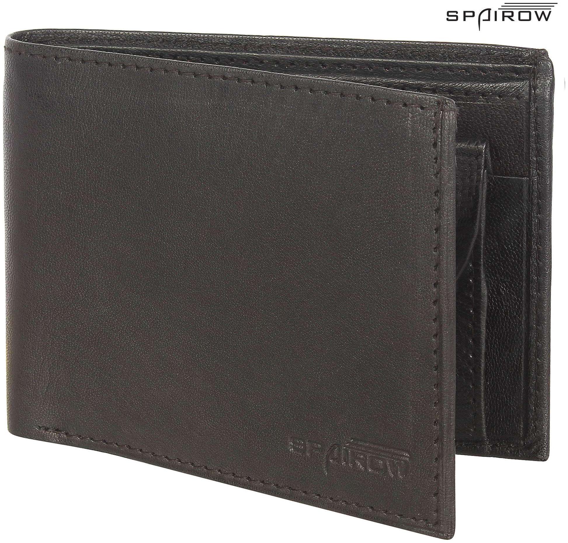 

Spairow Men Black Leather Bi-Fold Wallet ( Pack of 1 )