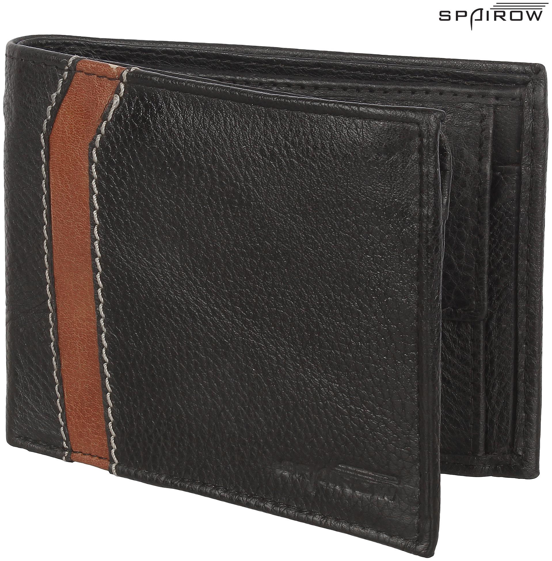 

Spairow Men Black Pu Bi-Fold Wallet ( Pack of 1 )