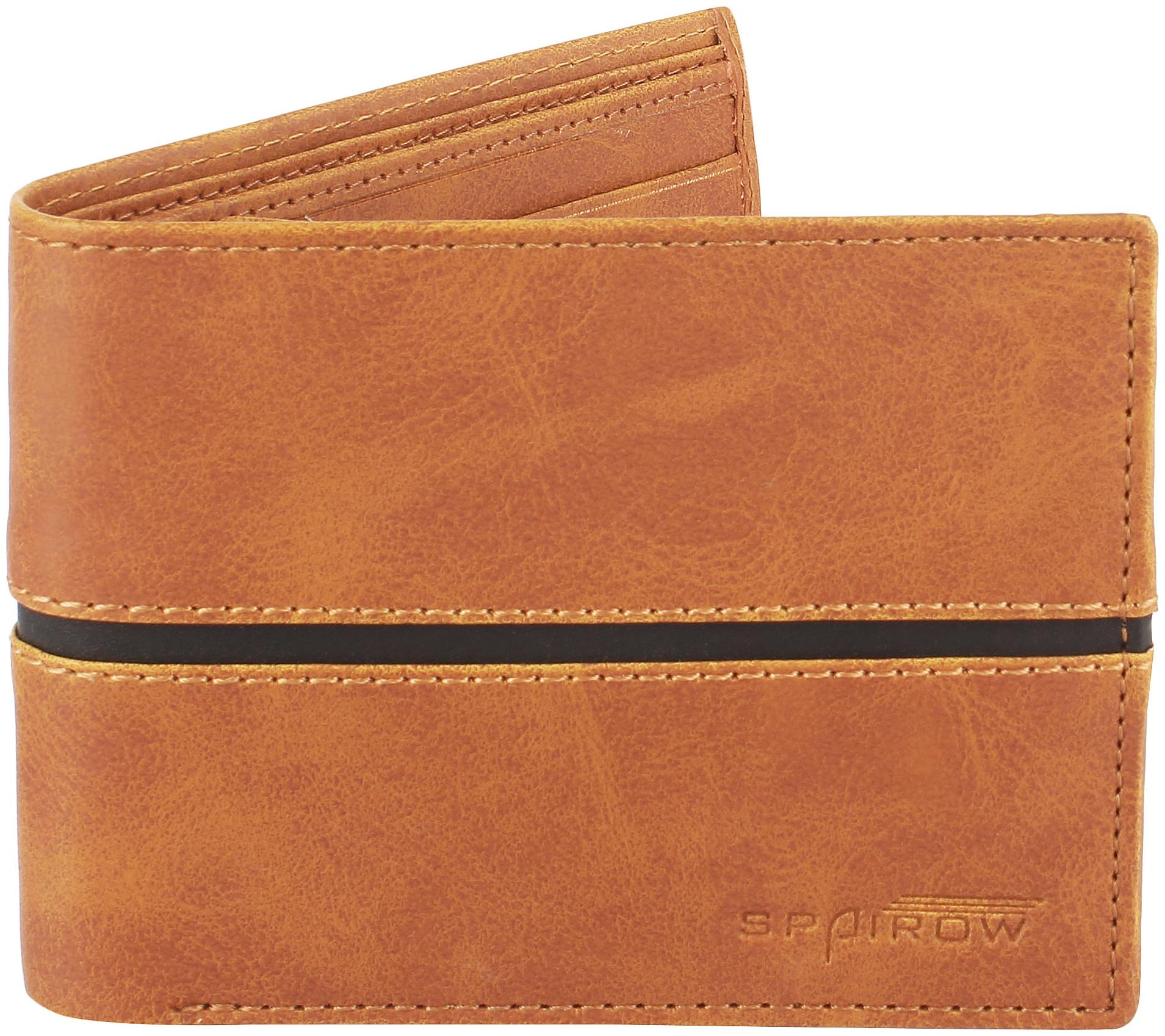 

Spairow Men Tan Leather Bi-Fold Wallet ( Pack of 1 )