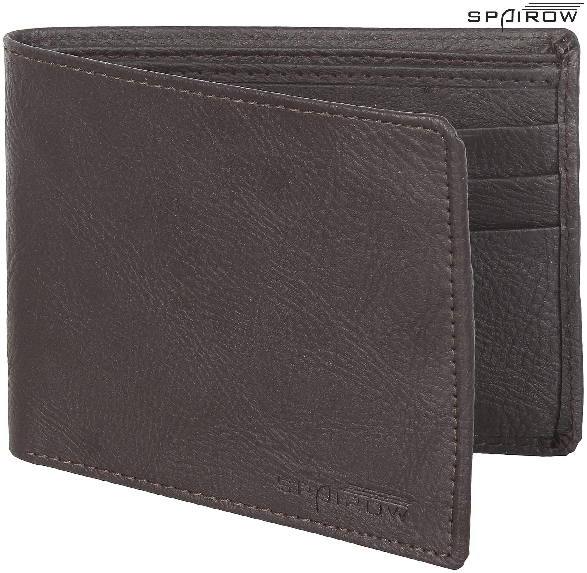 

Spairow Men Black Pu Bi-Fold Wallet ( Pack of 1 )