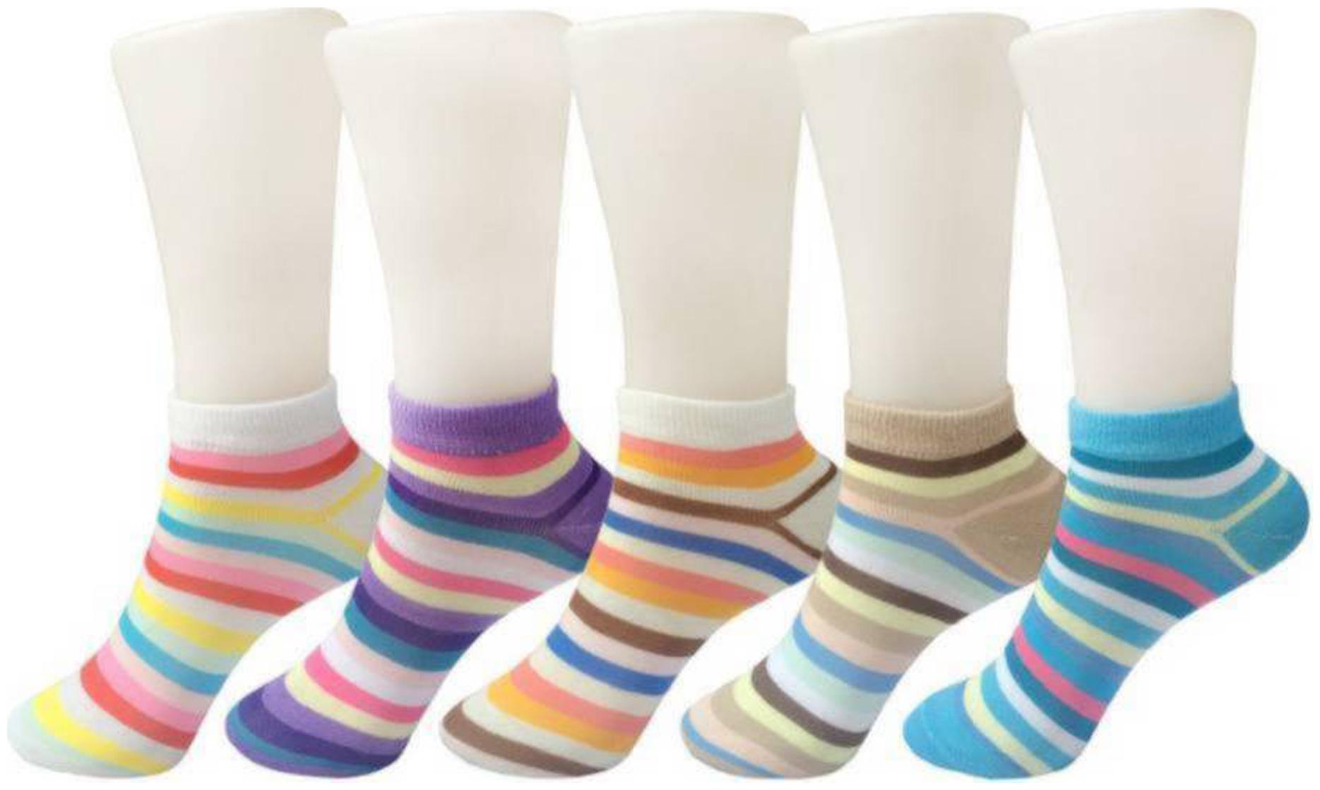 

Stonic New Pack of 5 Beautiful Color Women Socks