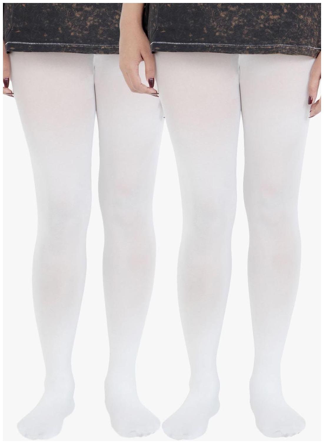 

Stonic New Pack of 2 White Cotton Nylon Stocking Full length
