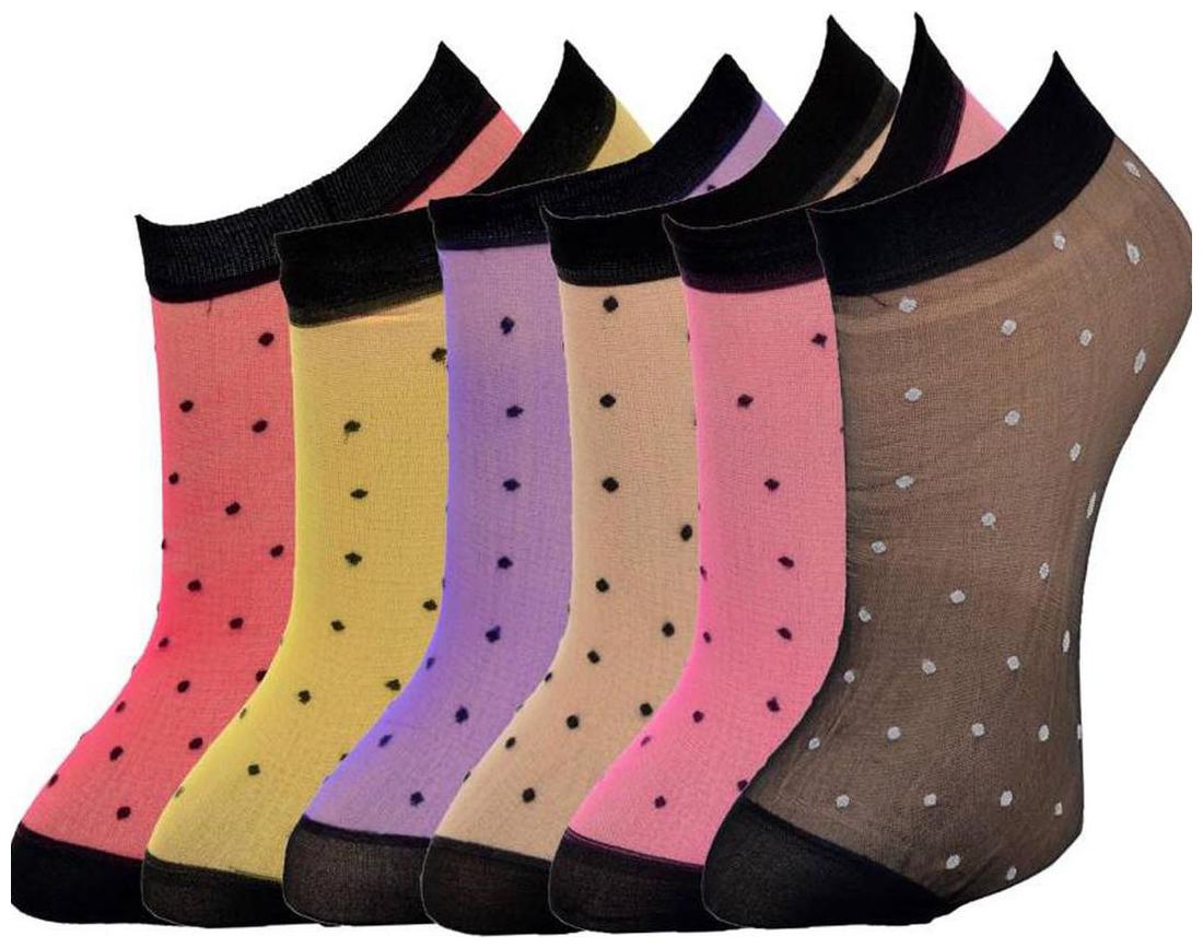 

Stonic New pack of 6 Multicolor Dotted Socks