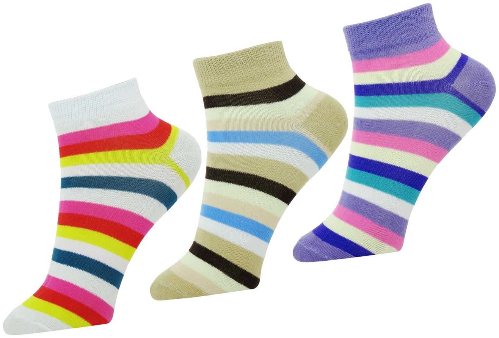 

Stonic New Pack of 3 Stylish Comfort Socks Multicolor