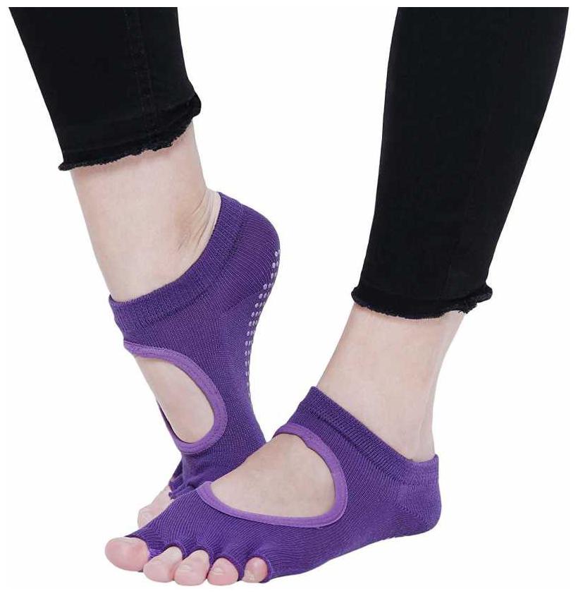 

Strauss Yoga Socks Dark Purple