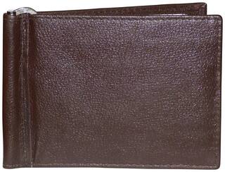 STYLE 98 Men Brown Leather Solid Money Clips Wallet