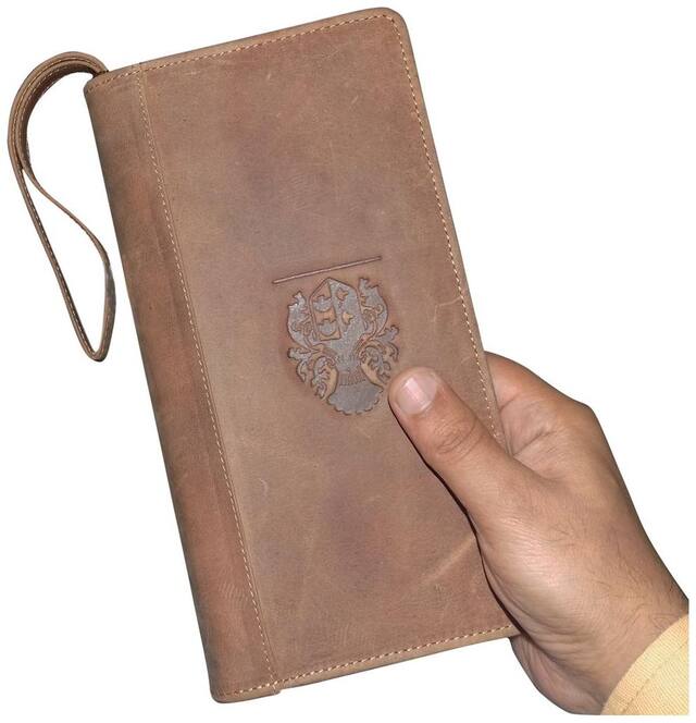 STYLE 98 Men Tan Leather Bi-Fold Wallet