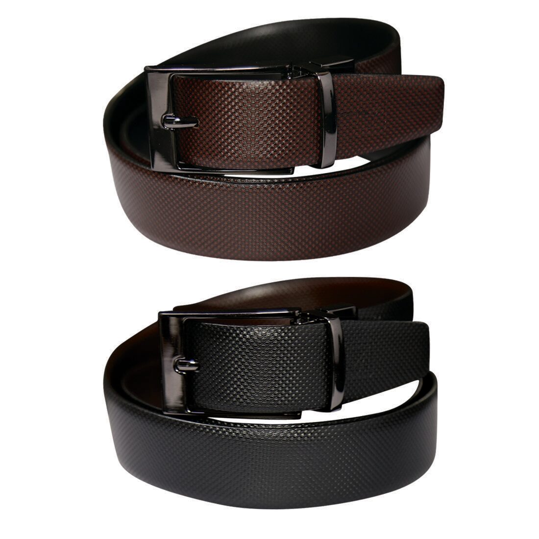 

STYLE SHOES Men Black Reversible Leather Belt (Size 30 Pack of 1 )