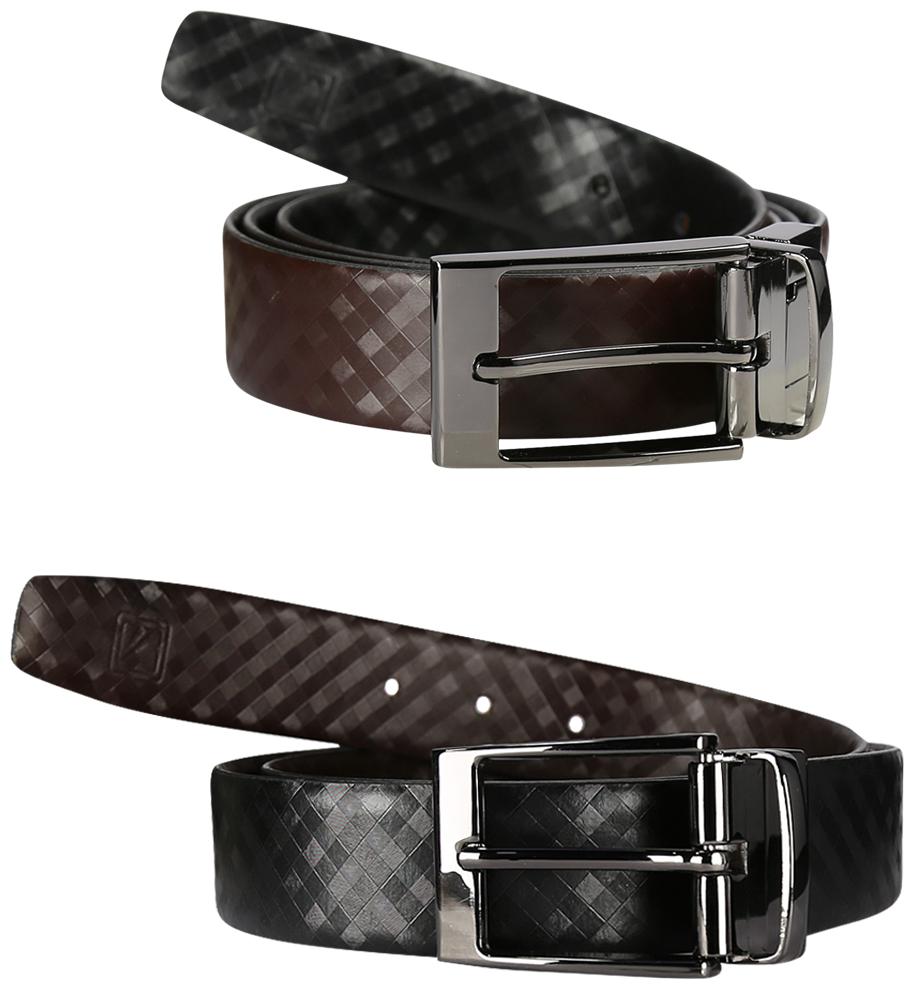 

STYLE SHOES Men Black Reversible Leather Belt (Size 34 Pack of 1 )