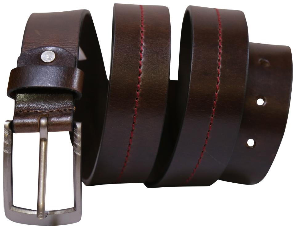 

STYLE SHOES Brown Genuine Leather Belt For Men