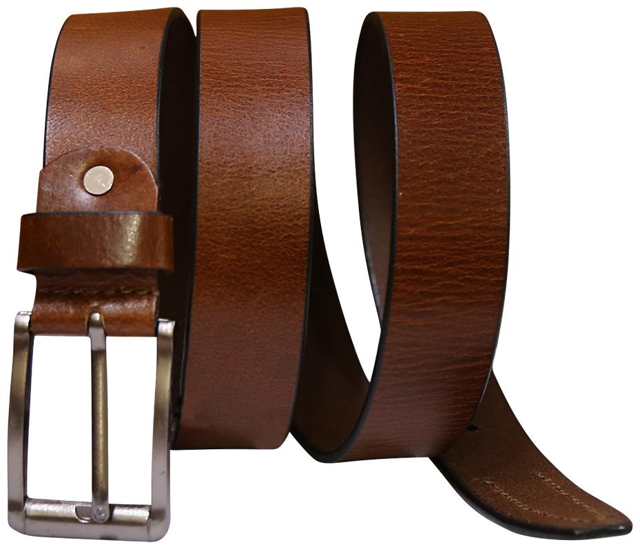 

STYLE SHOES Tan Genuine Leather Belt For Men