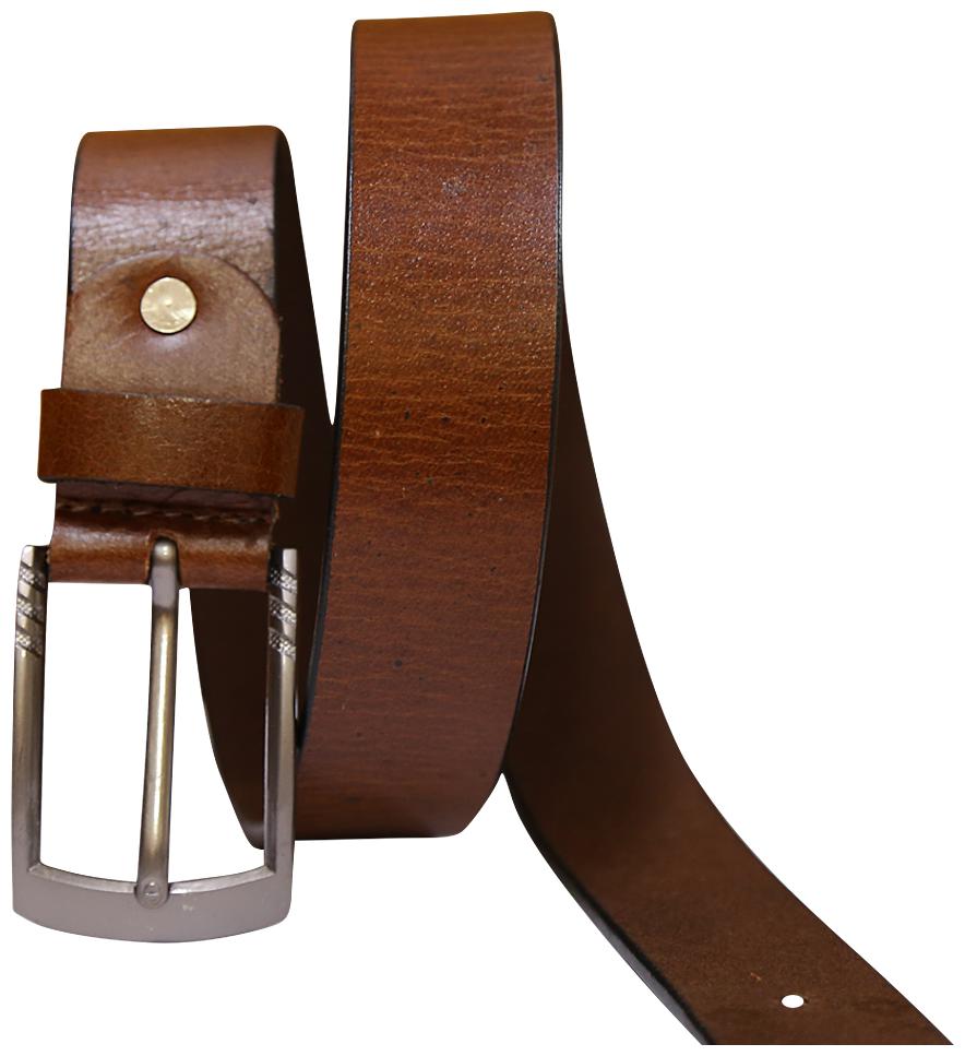 

STYLE SHOES Tan Genuine Leather Belt For Men