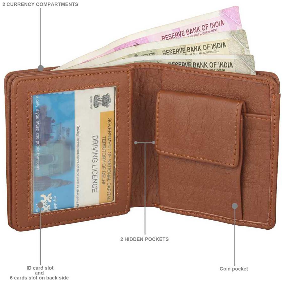 

Styler King Men Tan Synthetic leather Bi-Fold Wallet ( Pack of 1 )