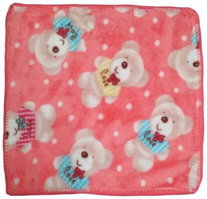 Stylewell Premium Quality Beautiful Bunny Teddy Bear Design Pure Extra Soft (Size:25x25 cm) Multi Purpose Towel Wet & Dry Multi Color/ Pattern Cloth Hankies/ Hanky/ Handkerchief