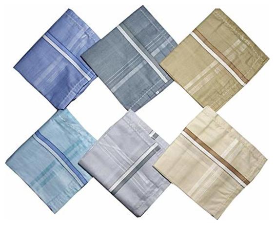 

Subtle Design Soft Cotton Handkerchief for Men (Pack of 12 pcs)