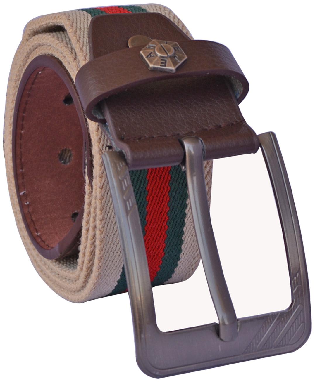 

Sunshopping Men s Cream Formal Synthetic Leather Belt
