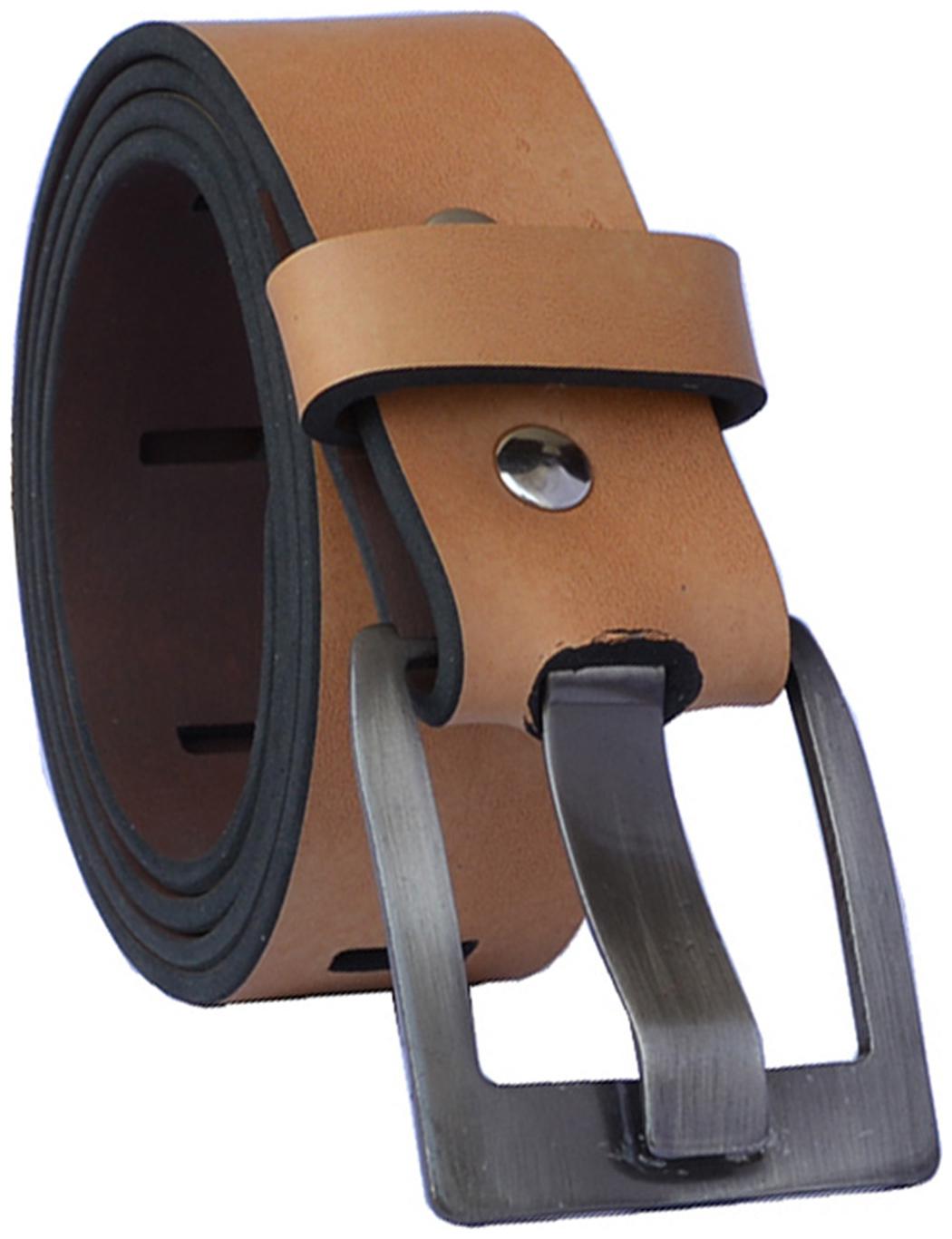 

Sunshopping Men s Tan Formal Synthetic Belt