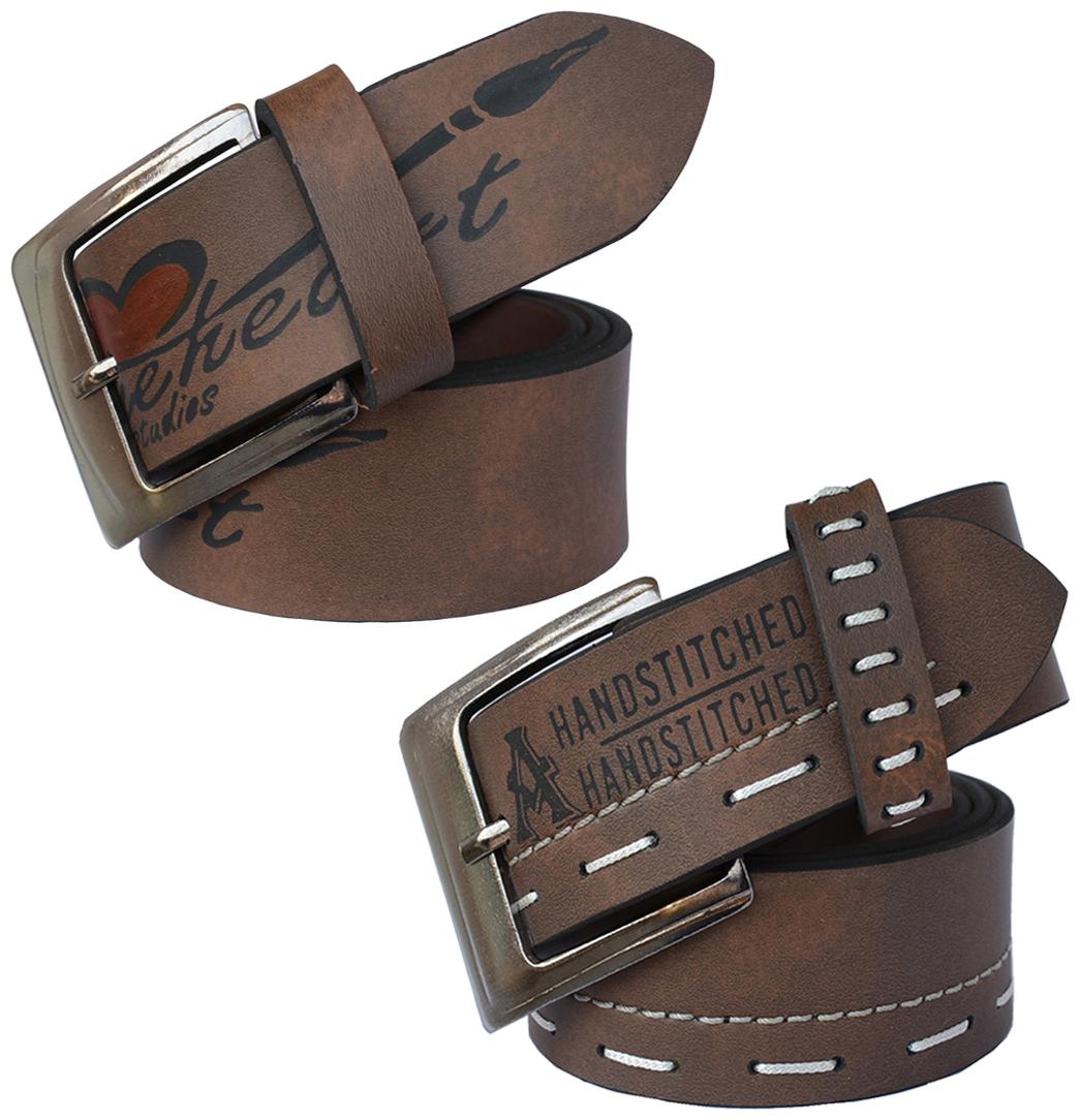 

Sunshopping Men Formal Synthetic Belts (Brown)