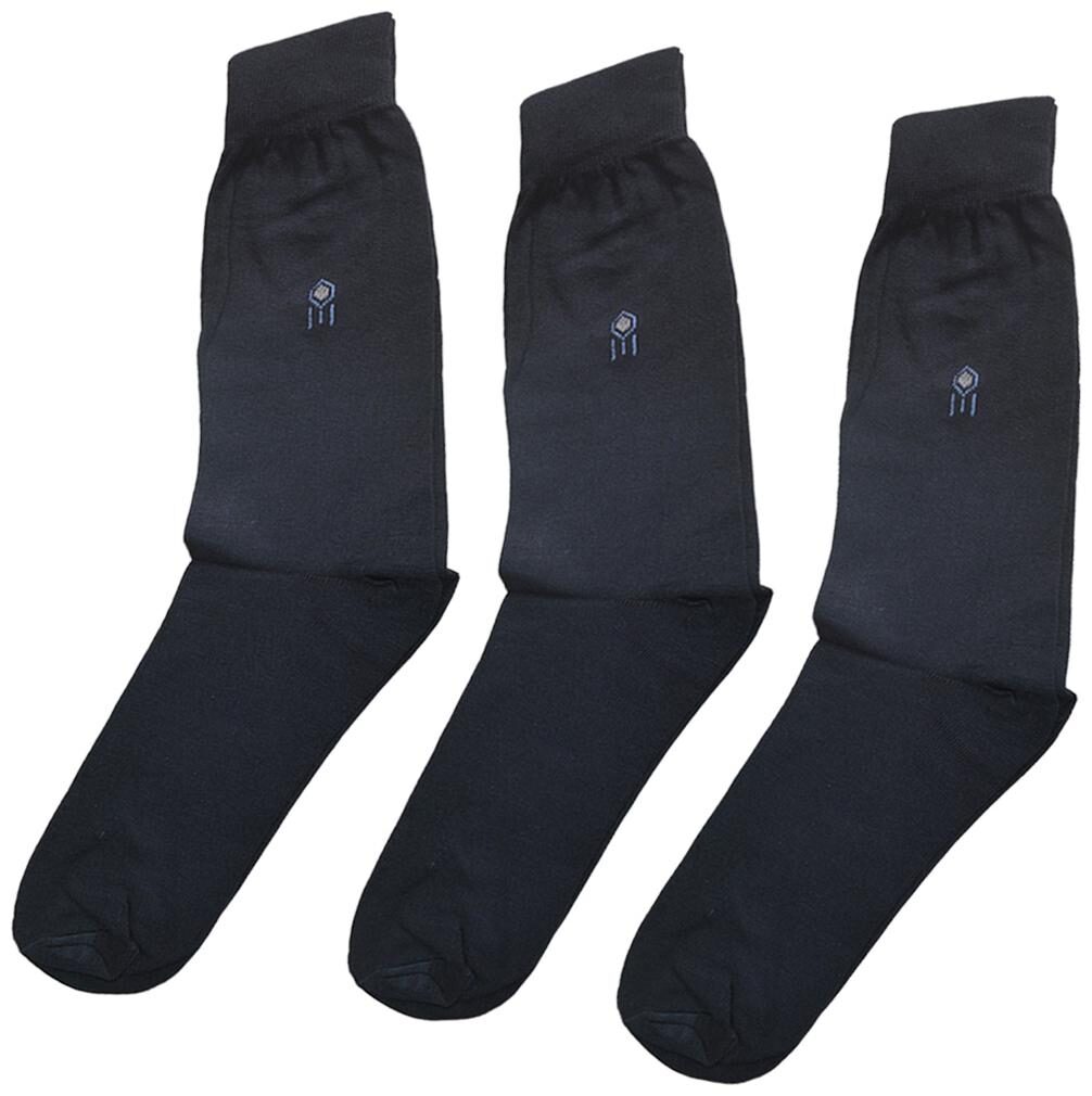 

Sunshopping Black Cotton Ankle length socks ( 3 pairs )