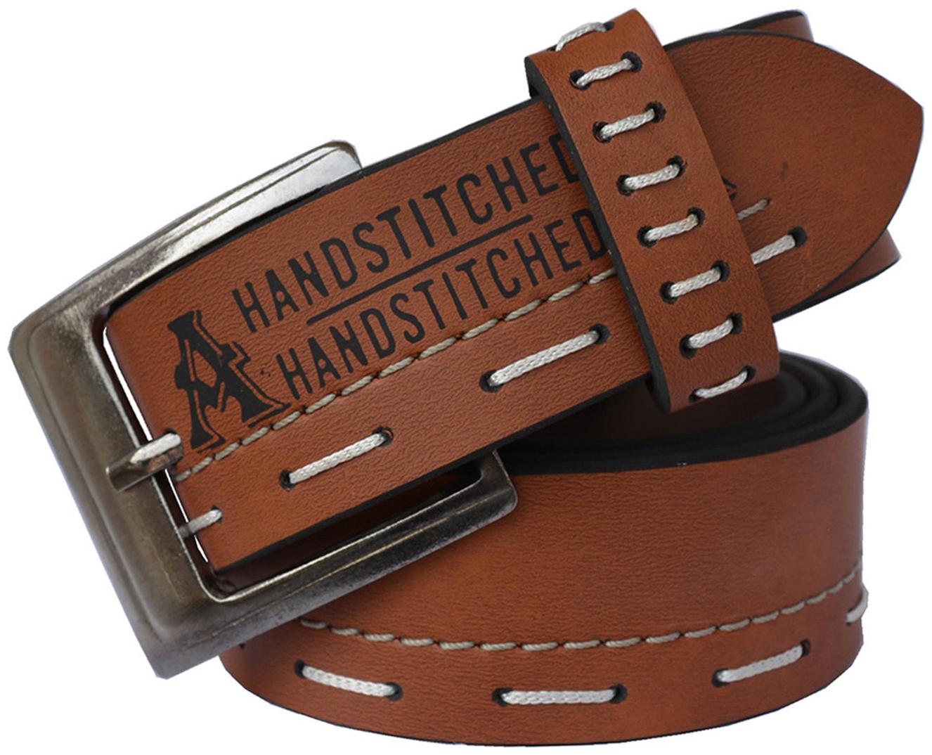 

Sunshopping Men s Brown Formal Synthetic Belts