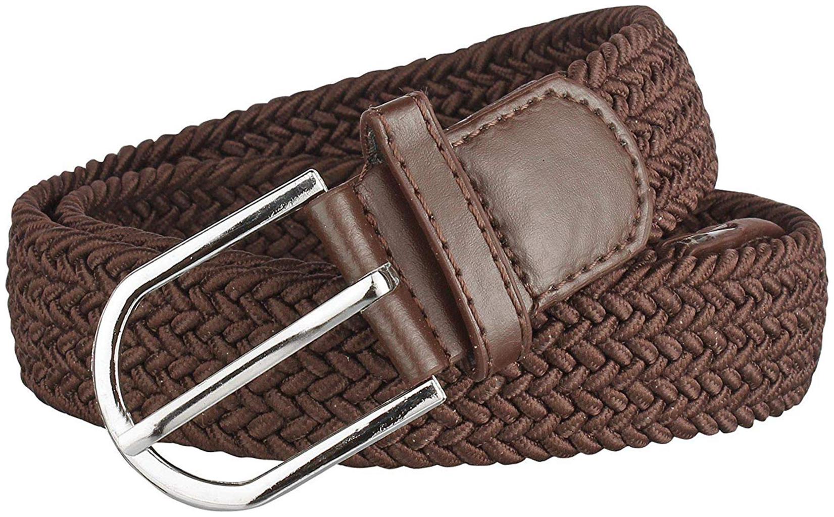 

Sunshopping Men s Brown Formal Nylon Belts