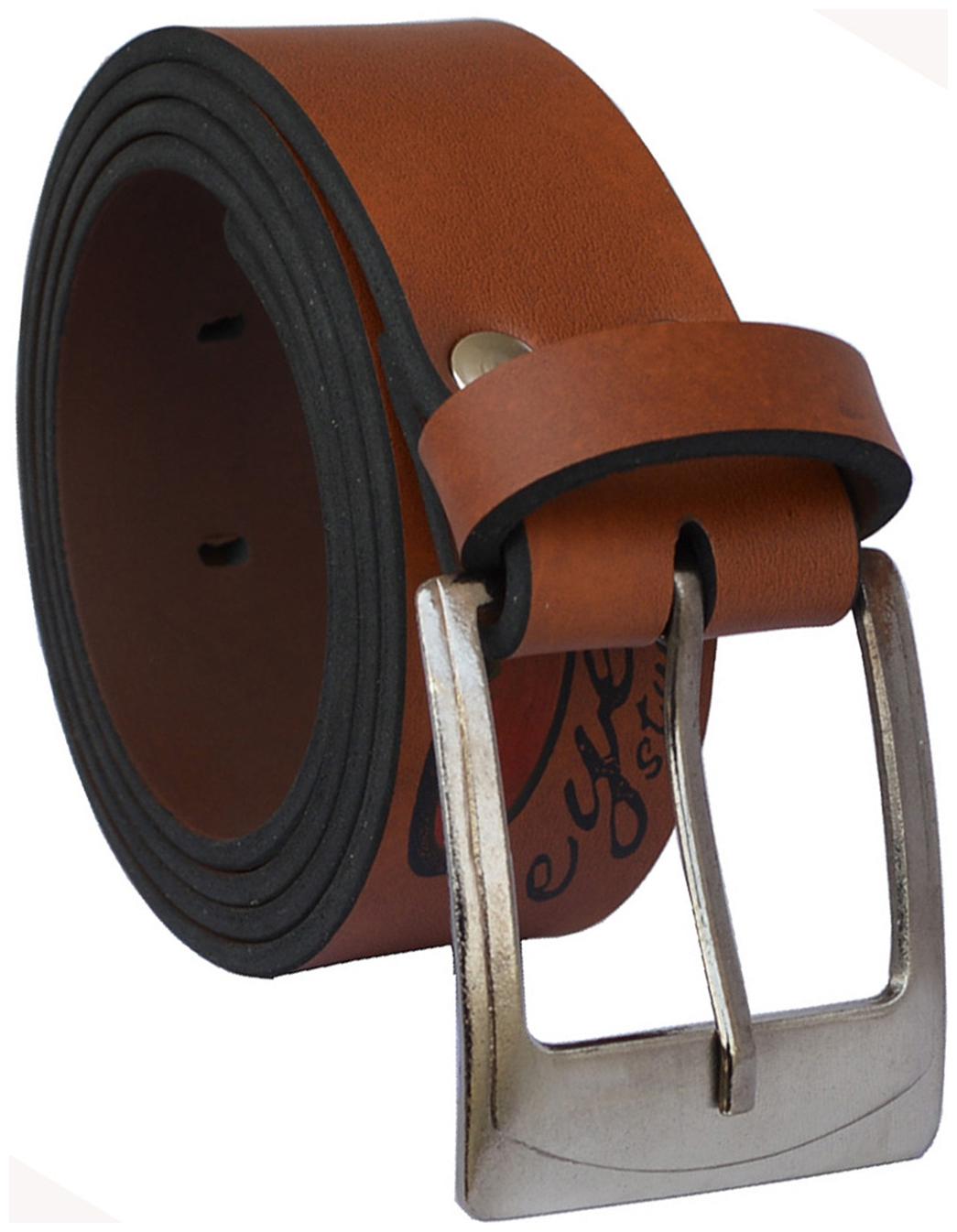 

Sunshopping Men s Brown Formal Synthetic Belt
