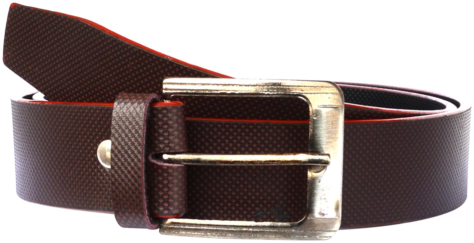 

Sunshopping Men s Brown Formal Synthetic Belt