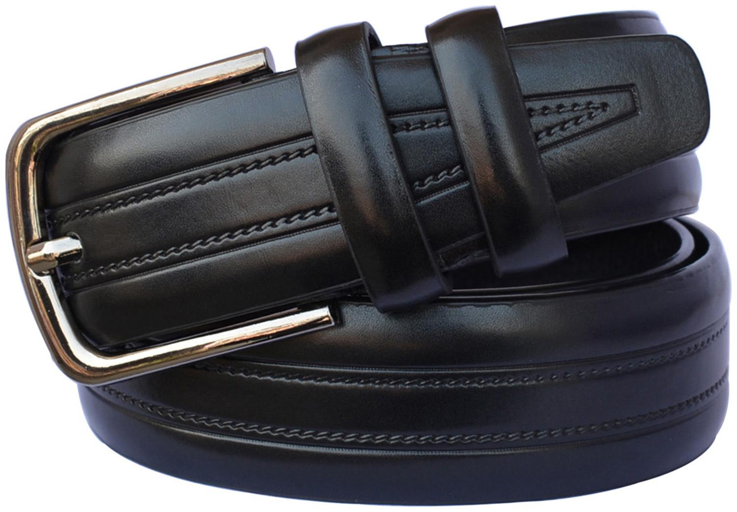

Sunshopping Men s Black Formal Synthetic Belt