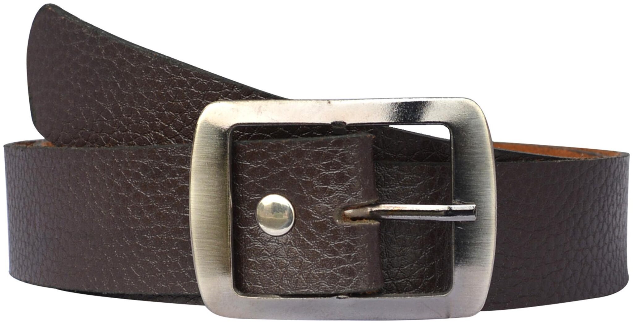 

Sunshopping Men s Brown Formal Synthetic Belt
